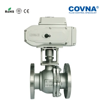 

ANSI Flange 5 inch Motorized Flanged Ball Valve On Off Type Stainless Steel 304 Full Port DN125 ANSI Electric Flange Ball Valve
