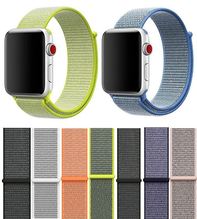 40 мм 44 серии 4 Новые 38 42 ремешок для apple watch series 1 2 3 тканые нейлон петля iWatch|Ремешки