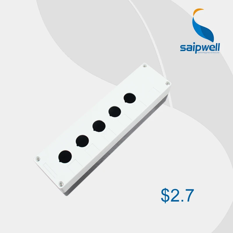 

PBX05 White 5 Holes Push Button Control Station Switch Box/Waterproof Push Button Box,276*71*64mm