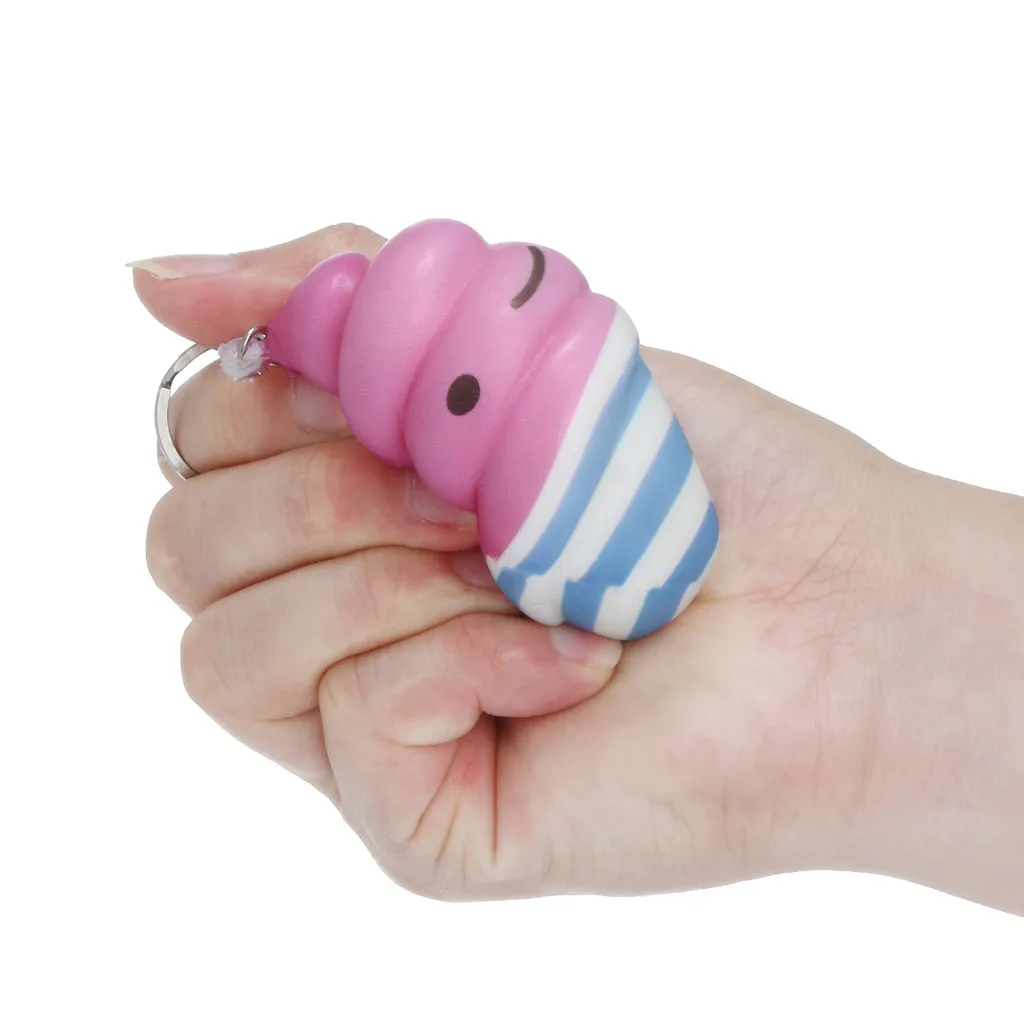 Сжимаемые мягкие сжимаемые игрушки Kawaii Jumbo Unicornor Poo Slow Rising Cream ароматическая