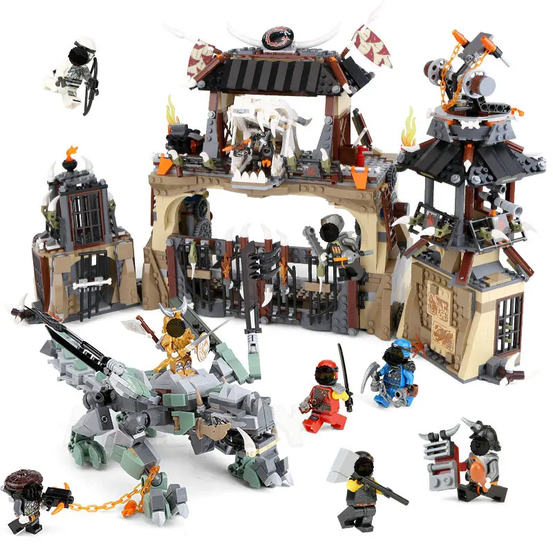 

NINJA 1859pcs Hunted Dragon Pit Set Model Building Blocks Kai Compatible LegoINGly Ninjagoes Set Toys For Children Gift 2018