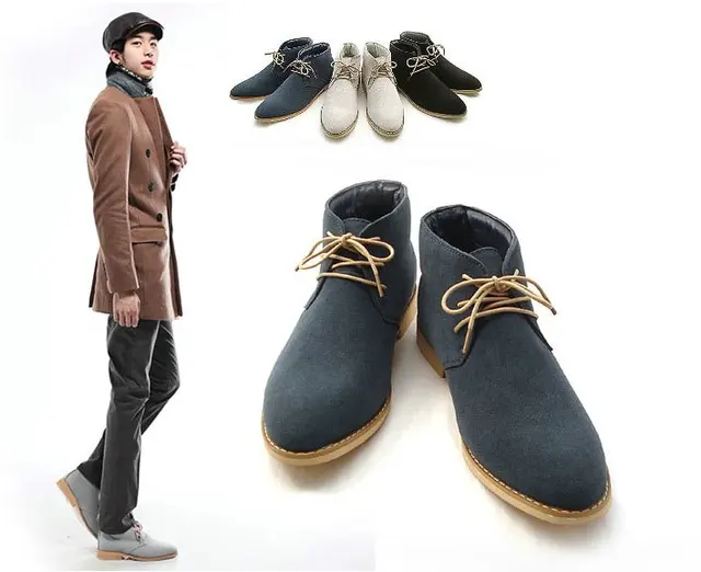 New Spring Style Fashion Boots Men Business Casual Shoes Leather New Spring Style Fashion Boots Men Business Casual Shoes Leather S Snow Three