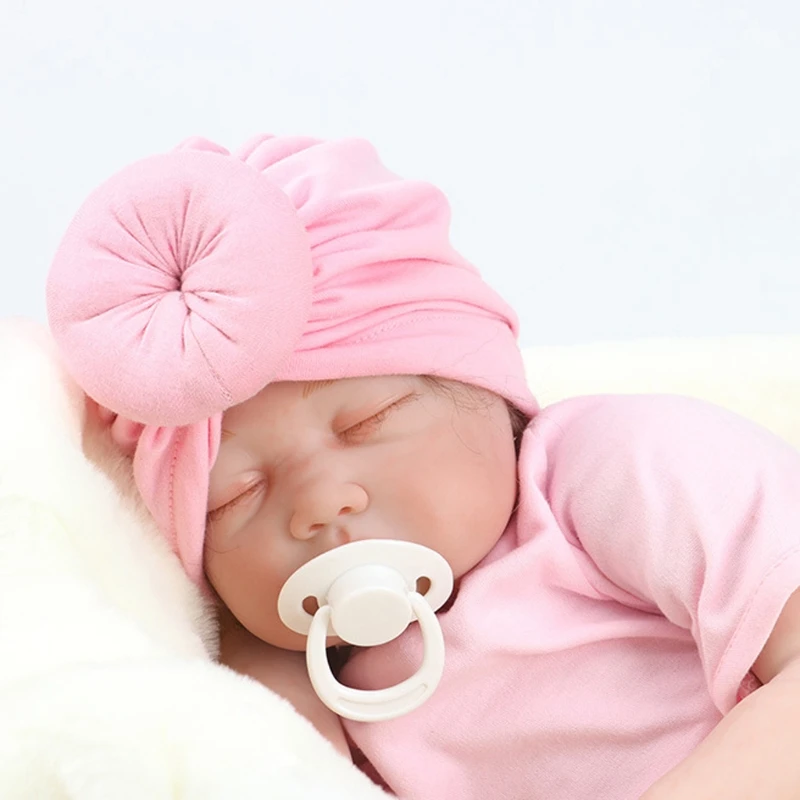 Fashion Newborn Baby Girl Soft Cute Indian Turban Knot Rabbit Hospital Hat Gift