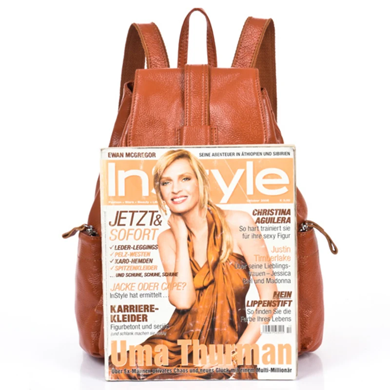 Moda mujeres del cuero genuino mochilas de alta calidad de cuero niñas bolsa de la escuela mochila de viaje femenina Moda mujeres del cuero genuino mochilas de alta calidad de cuero niñas bolsa de la escuela mochila de viaje femenina