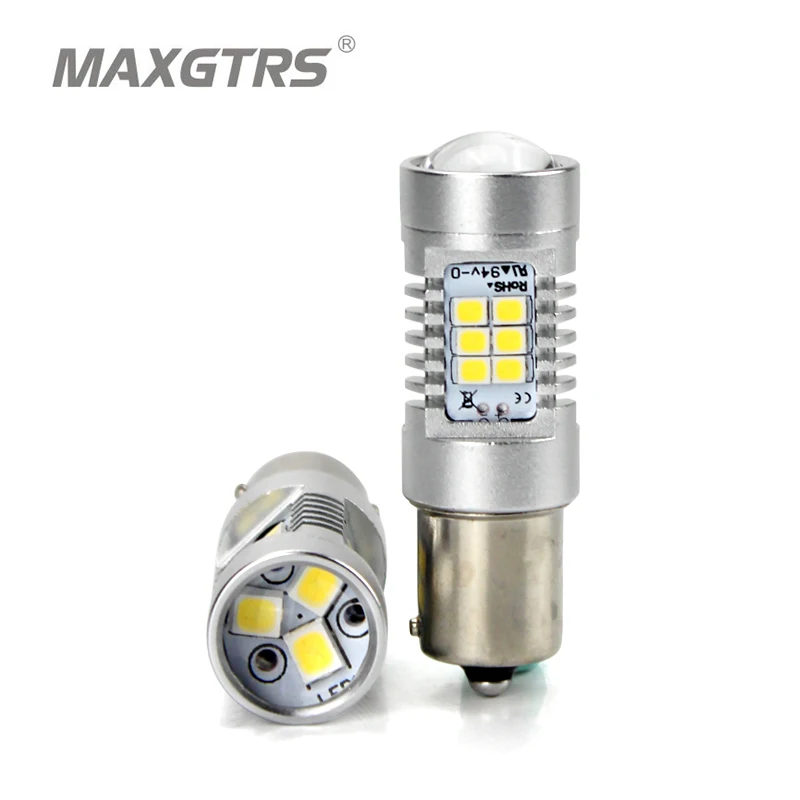 2x1156 BAU15S желтый белый сигнал поворота 21SMD 2835 Светодиодная парковочная лампа