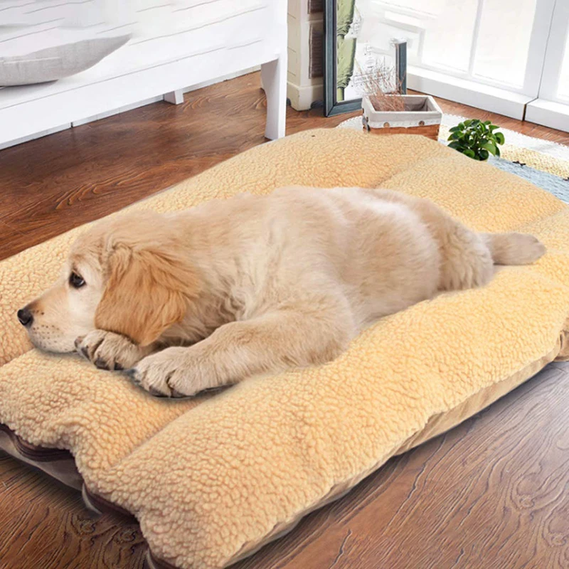 

Removable and Washable Dog Bed with Hidden Zipper Extra-thick Three-dimensional Elastic Cotton Pet Bed for Medium Large Dog