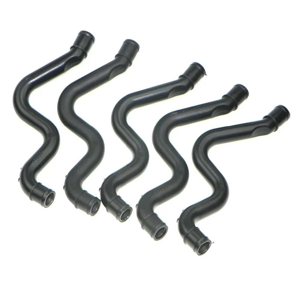 5Pcs Car Crankcase Breath Hose Vacuum Exhaust Pipe For VW Bora Jetta