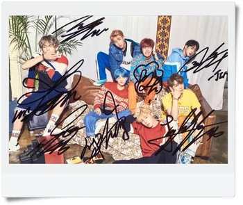 

signed Bangtan Boys autographed group photo LOVE YOURSELF 4*6 inches freeshipping 09201701