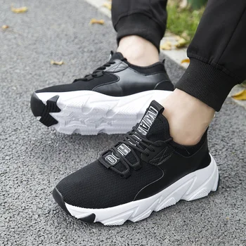 

Leader Show Men Sneakers Light Lace-up Flyknit Shoes Man Training Shoes Zapatillas Hombre 2019 Men Sneakers Comfortable
