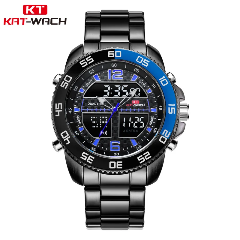 

Fashion Brand Outdoor Sport Watch Men 50m Waterproof Digital Quartz Dual Time Military Sports Watches Climbing Swim Clock