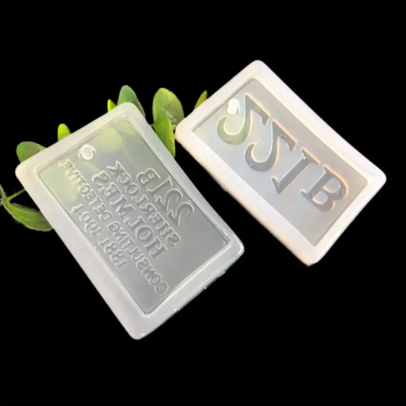 

1pc Baker Street Door Card Silicone Mold For Sherlock Holmes Fans Jewelry Make Craft Decorating Tools W77