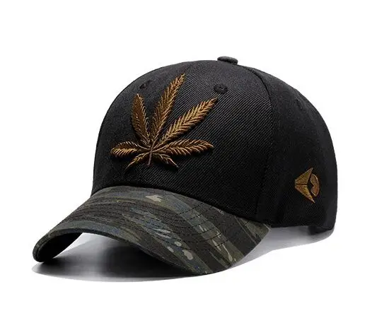 

Camouflage Patchwork Baseball Cap Swag Snapback 3D Leaf Embroidery Camo Hat For men Cap Hiphop Women Snapbacks Gorra Casquette