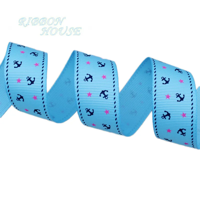 Vibrant Nautical-Themed Grosgrain Ribbon for Gift Decoration (2 Meters/Lot)