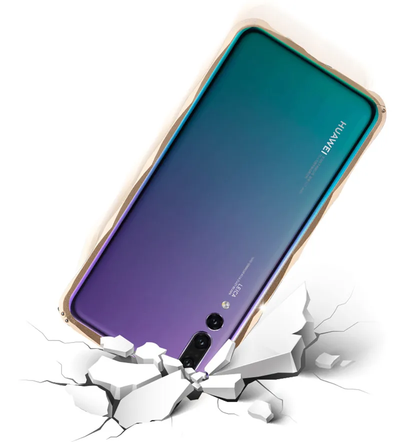 Горячий iMatch бампер чехол для huawei P20 Pro Роскошная Алмазная Алюминевая металлическая невидимая подставка чехол P20 Pro