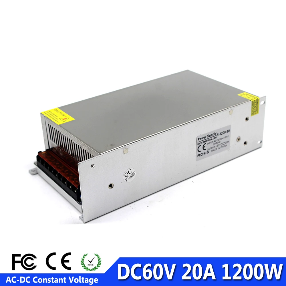 1200W 60V 20A Single Output Switching power supply Driver ...