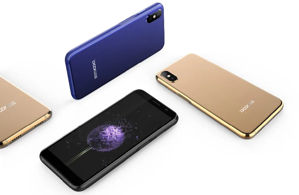 DOOGEE X55 5,5 ''Android 7,1 смартфон 16 Гб отпечатков пальцев ID MTK6580 четырехъядерный 3g WCDMA мобильный телефон