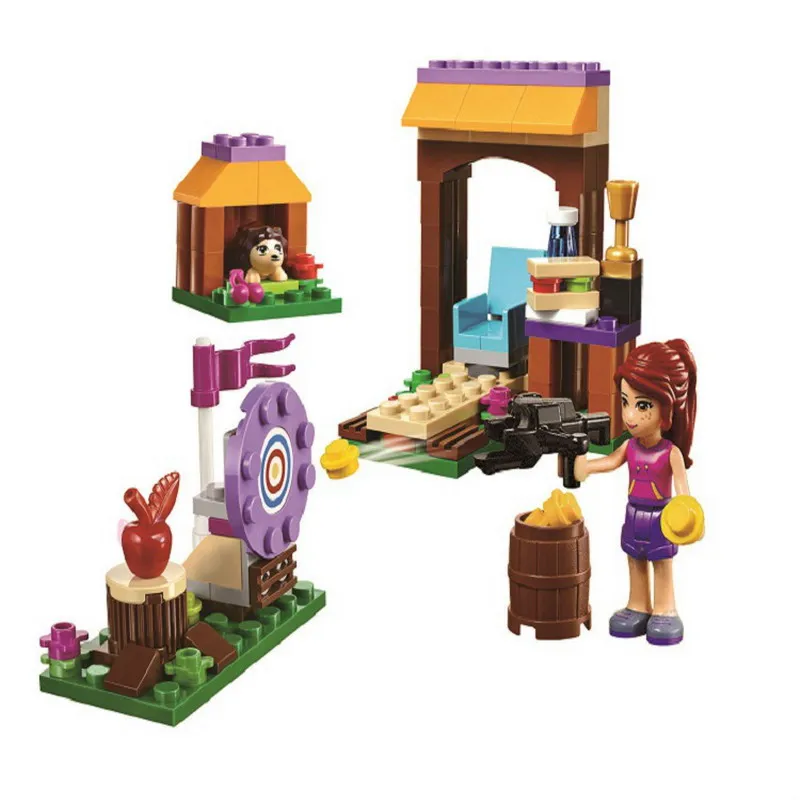 

117Pcs BELA 10536 Girl Friends Adventure Camp Archery Figure Blocks Christmas Gift Building Bricks Toys For Children