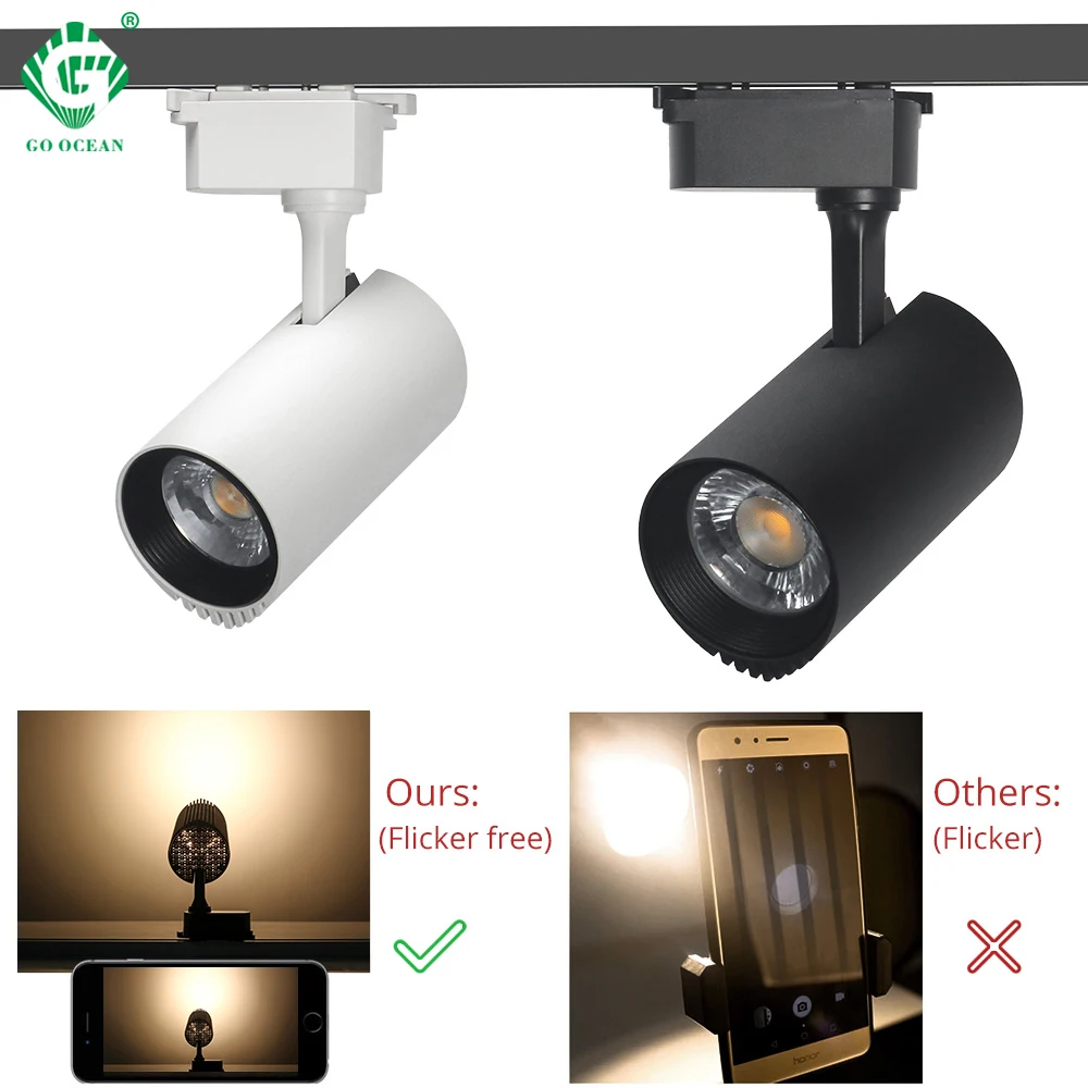 

10W 20W 30W 40W LED Track Light Rail Lamp Ceiling Spot Lights Track lighting Spotlights Replace Halogen Lamps 220V 230V 240V