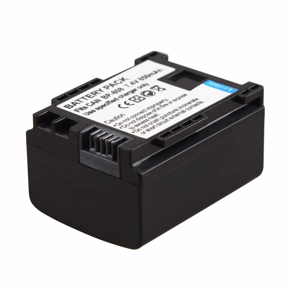 Высокое качество 1 шт. 7 4 В 890 мАч BP 808 BP808 батарея для камеры Canon HF200 HF20 HG21 HG20 FS200 FS21 FS22