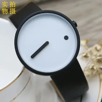 

2019 simple Genuine Leather waterproof future new concept watch tide men tide women fashion table wild belt quartz watch