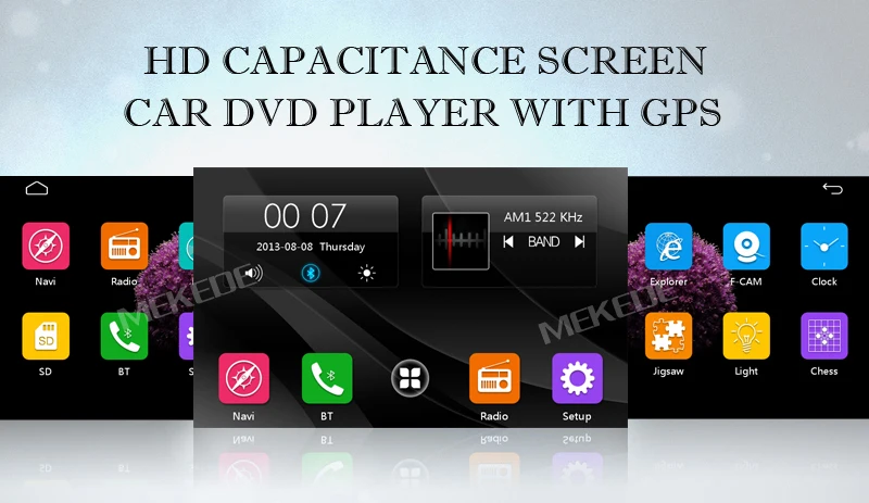 Best MEKEDE Capacitive screen HD Car DVD Player 2 din Stereo for Fiat Bravo 2007-2014 Radio NAVI GPS Navigation System Bluetooth 17