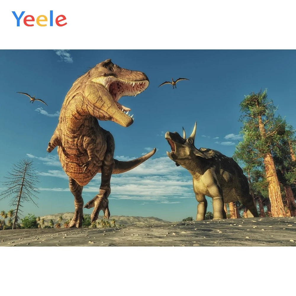 

Yeele Vinyl Dinosaurs Children Boy Birthday Party Photography Background Animals Baby Photographic Backdrop Photo Studio