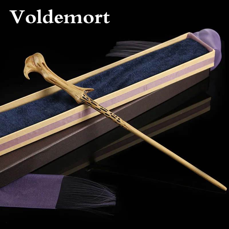 35 Style Harri Potter Magic Wand Colsplay Toy Dumbledore Old Wand  Metal Iron Core Elegant Ribbon Gifts For Boy Christmas Gifts 