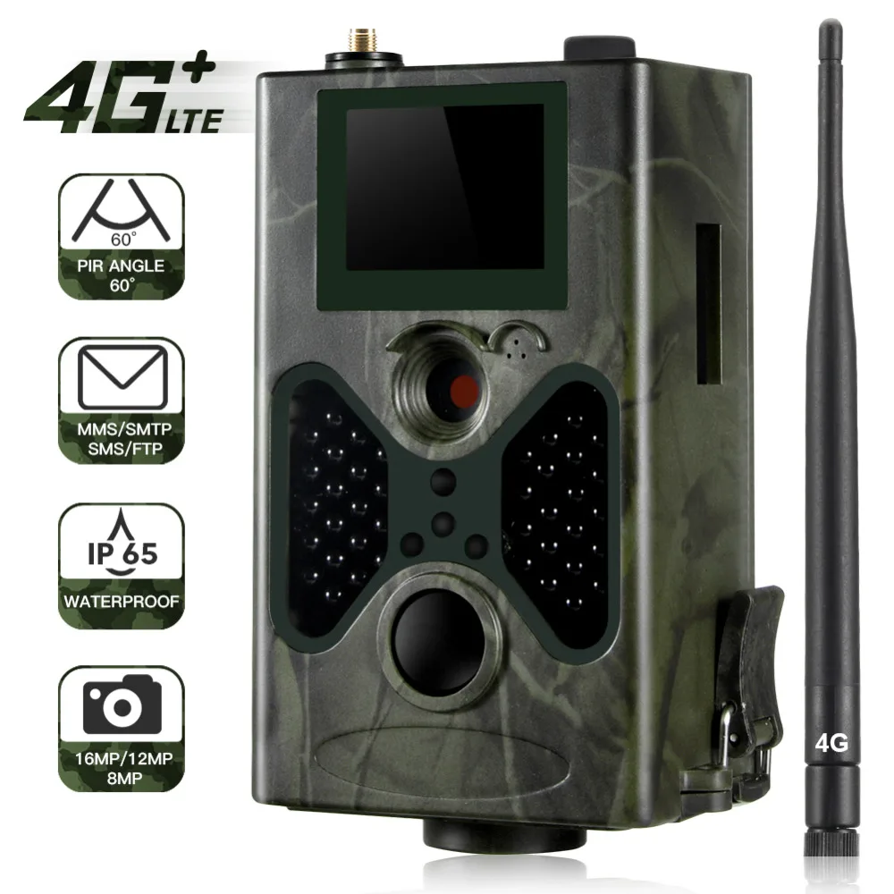 

Suntekcam HC-330LTE 4G Hunting Camera 64GB Trail Camera 16MP 1080P SMTP SMS Infrared Cameras IR Wild Cameras Photo Traps