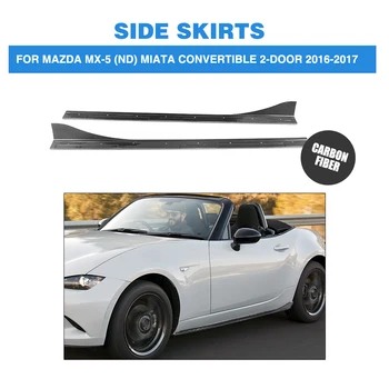 

Carbon Fiber Auto Side Skirts Aprons Chin Kit Guard for Mazda MX 5 ND Miata Convertible GS GT GX 2 Door 16-17 Car Styling