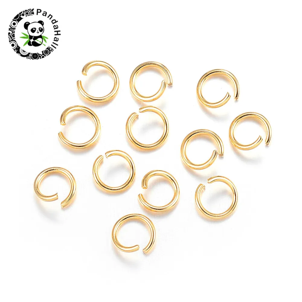 pandahall 304 Stainless Steel Jump Rings Golden Open 3 4 5 6 7 8mm Findings for Jewelry Making DIY 200pcs/500pcs | Украшения и