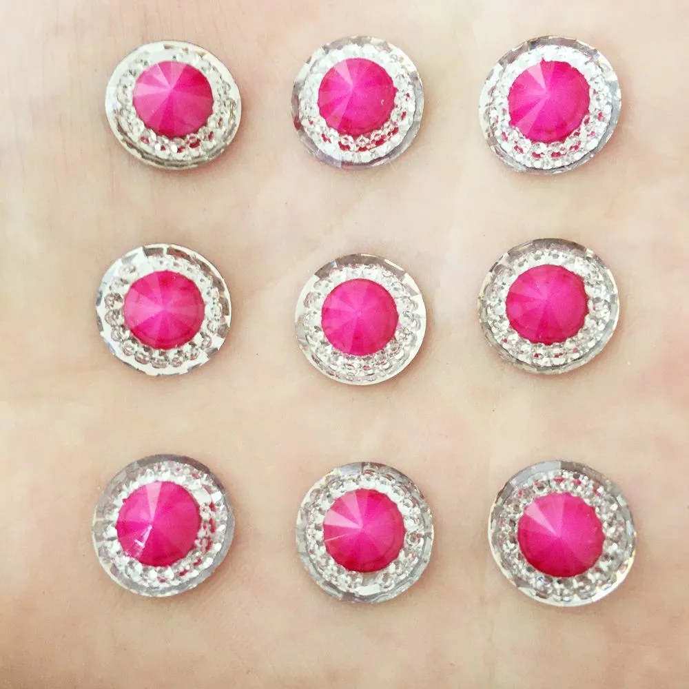 40 шт. круглые пуговицы 12 мм со стразами|rhinestones scrapbooking|buttons scrapbookingbuttons for craft |