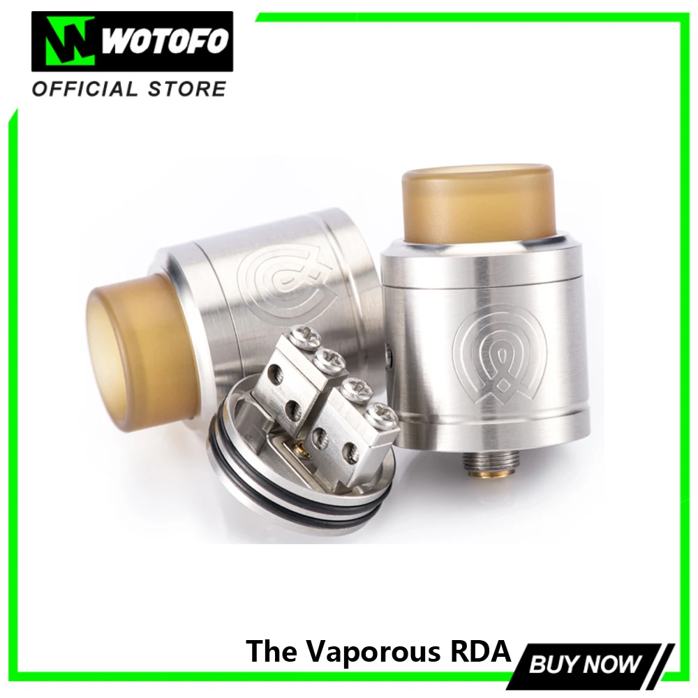 

Original WOTOFO VAPOROUS RDA 24mm Diameter Dual Independent Posts E-cig Single/Dual Coil DIY Atomizer Rebuildable Dripper