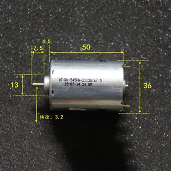 

DC 12V 14.4V 18V 24V 5200RPM Large Torque RK-545PH-21130 Permanent Magnet DC Motor 545 Mute Motor