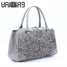 UniCalling стиль Женская сумка кожаная модная Большая вместительная женская сумка из натуральной кожи сумка на плечо 3 цвета