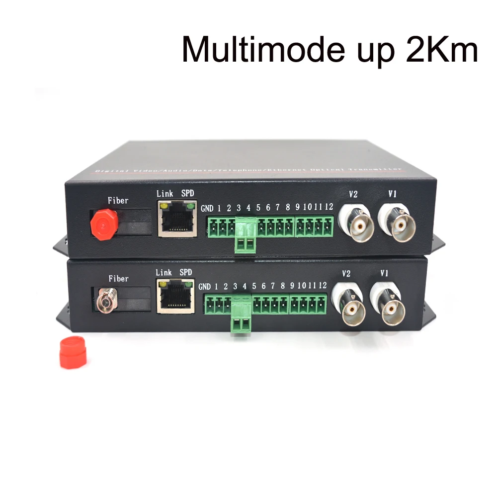 Волоконно оптические медиа конвертеры для передачи данных видео/Ethernet/RS485 (один
