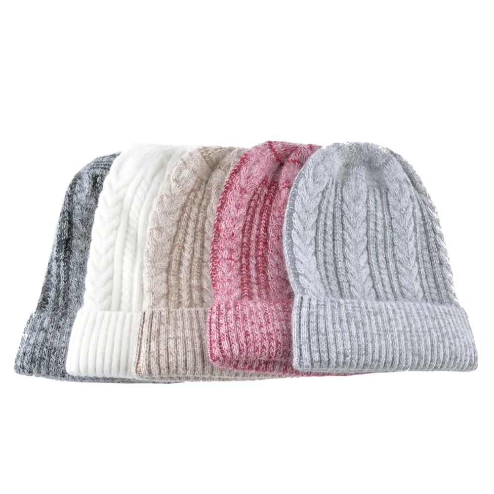 Шапка женская зимняя вязаные шапки женские разноцветные вязаные шапочки с крученым узором женские теплые шапка бини зимние шапки для женщин