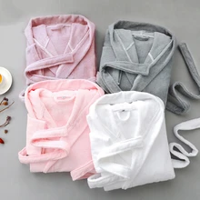 Мужской халат, зимний хлопковый Халат с капюшоном, мужской теплый мягкий длинный халат, комфортный Серый Белый банный халат, кимоно, халат, Осенний