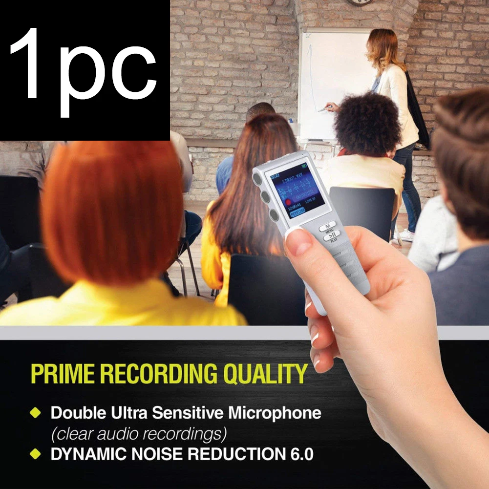 8 GB Audio Professional noise Reduction Multi Languages Голосовая активация встречи цифровой рекордер