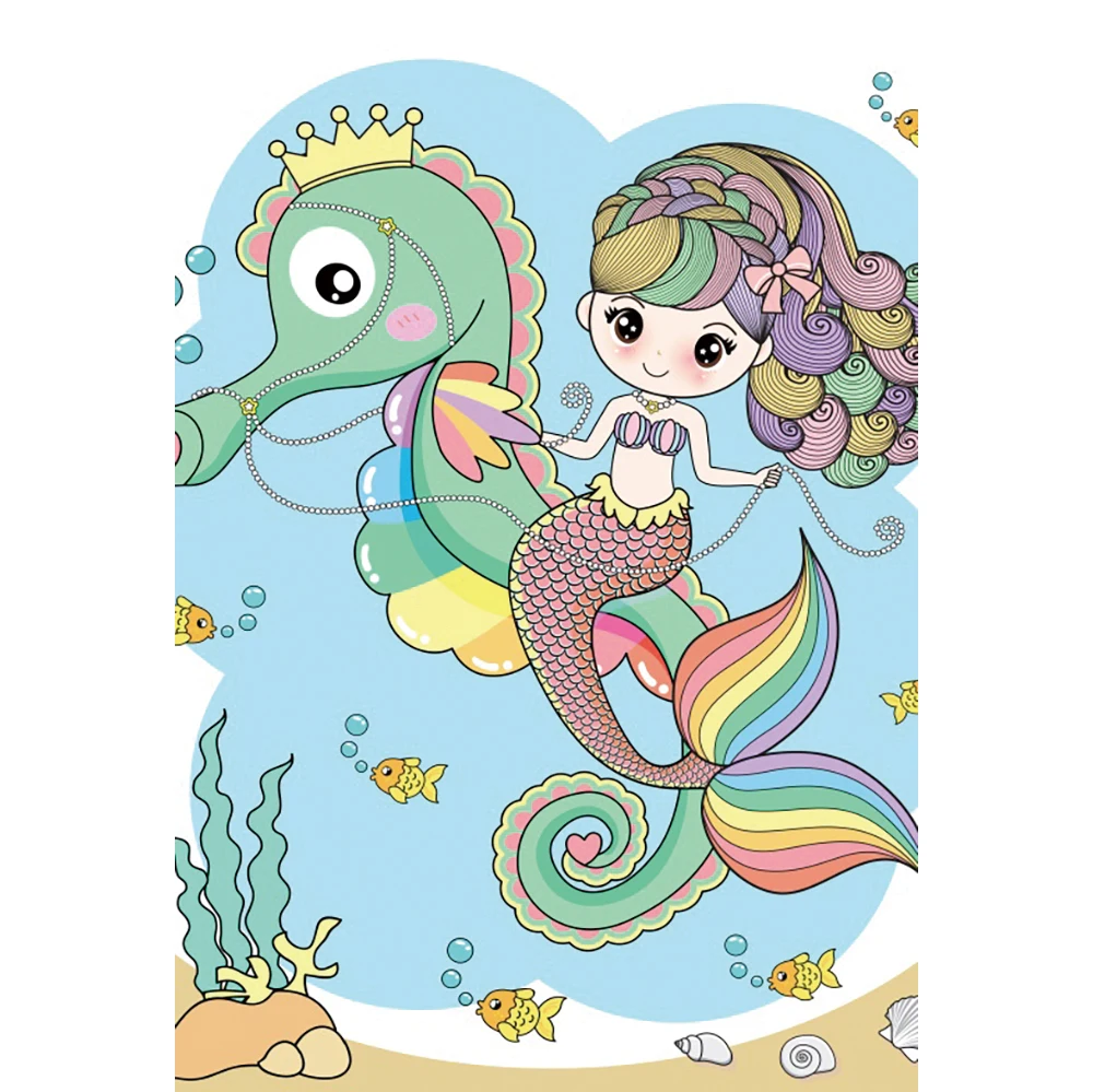 Yeele Cartoon Mermaid Photography Backdrop Ocean Crocodile Sea Fish Baby Birthday Photographic Background For Photo Studio Yeele Cartoon Mermaid Photography Backdrop Ocean Crocodile Sea Fish Baby Birthday Photographic Background For Photo Studio