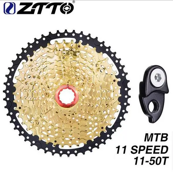 

ZTTO Bicycle 11S Cassette 11-50t Freewheel MTB Mountain Bike Black GOLD Golden 11Speed Wide Ratio Flywheel for K7 XO1 XX1 M9000