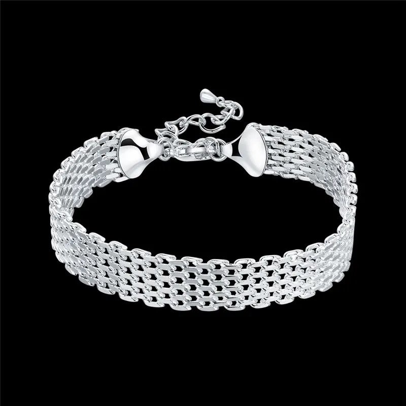 

925 Sliver Bracelet Chain Foreign Trade Simple Zircon Style Barefoot Fashion Jewelry Watch belt Bracelet