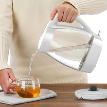 Стеклянный Электрический чайник бытовой 304 из нержавеющей стали, Автоматическое отключение питания, большая емкость, безопасная функция автоматического отключения