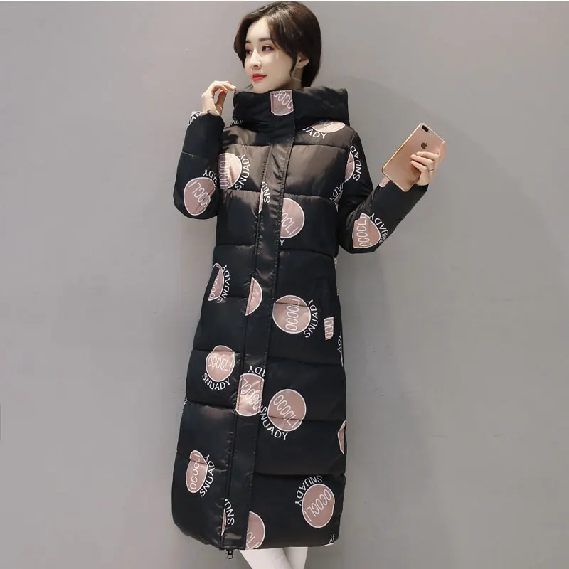 Slim Dames Veste Le Coton Femmes Longue Épais Chaud Automne White brown pink Imprimer Outewear Manteaux À Bas Camouflage 2018 black De Capuchon green Nouveau Hiver Camouflage Camouflage Taille Parka red white red Vers Plus Mode Camouflage twaqRxI8