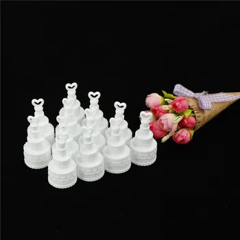 

12Pcs Wedding Birthday Love Heart Cake Shape Bottles Happy Festival Celebration Favors Party Decoration Empty Bubble Bottles