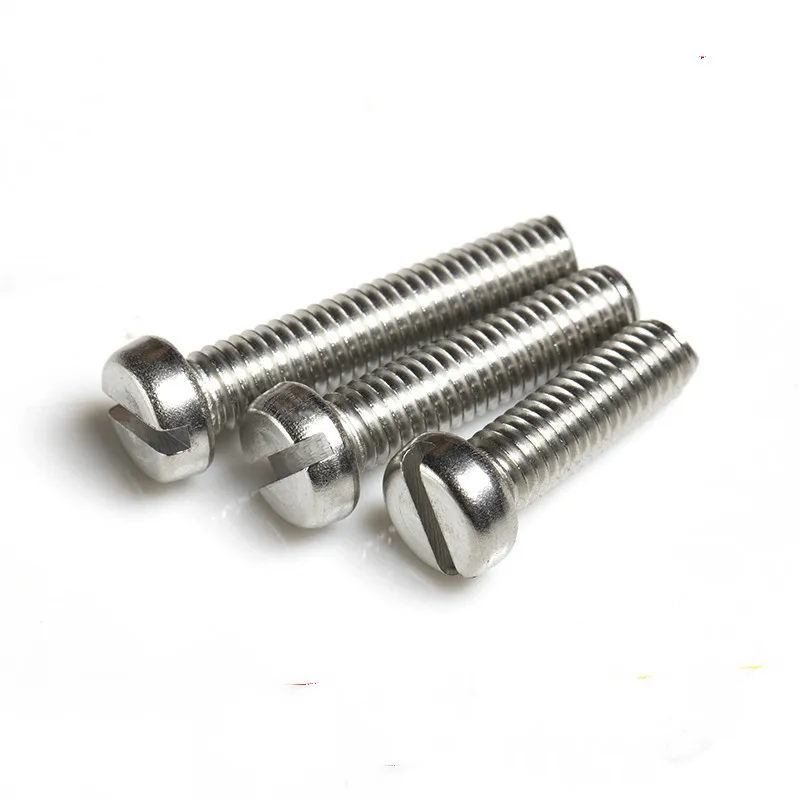 5PCS 304 Stainless Steel Cylinder Head Bolt Slotted Screws M6 * 16in