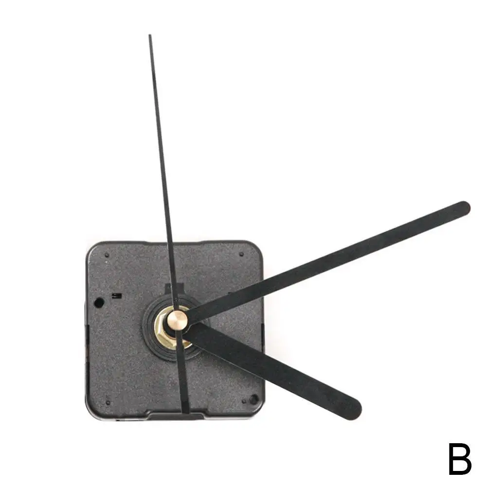Нулевой высококачественный Кварцевый часовой механизм с крюком DIY запасные части - Цвет: Black
