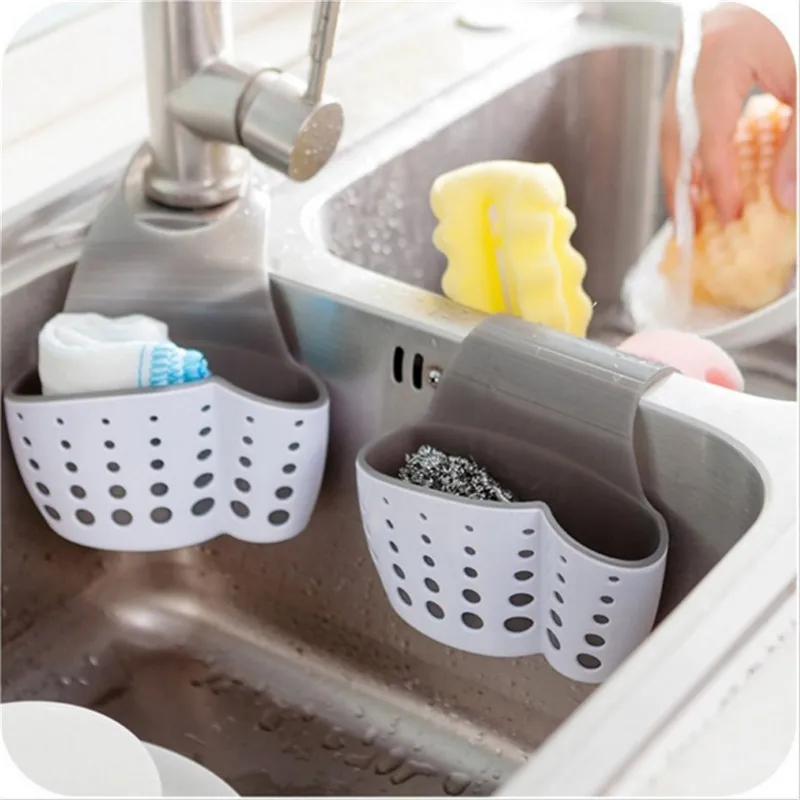 Home Storage Holders Kitchen Hanging Sink Storage Shelf Soap Sponge