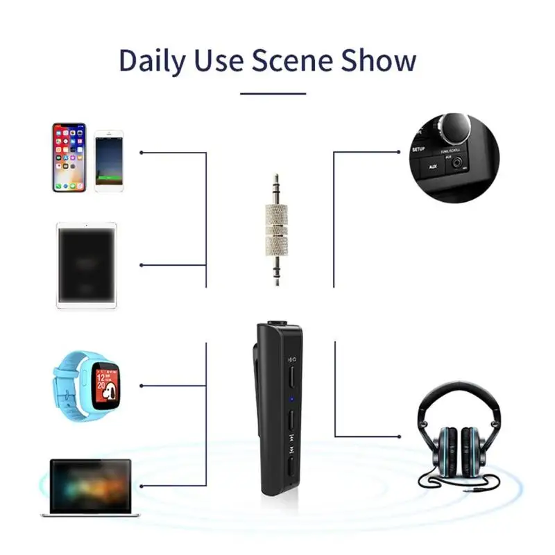 Bluetooth автомобильный комплект G29 AUX беспроводной HIFI музыкальный bluetooth-ресивер 3,5 мм разъем громкой связи автомобильный аудио-музыкальный адаптер