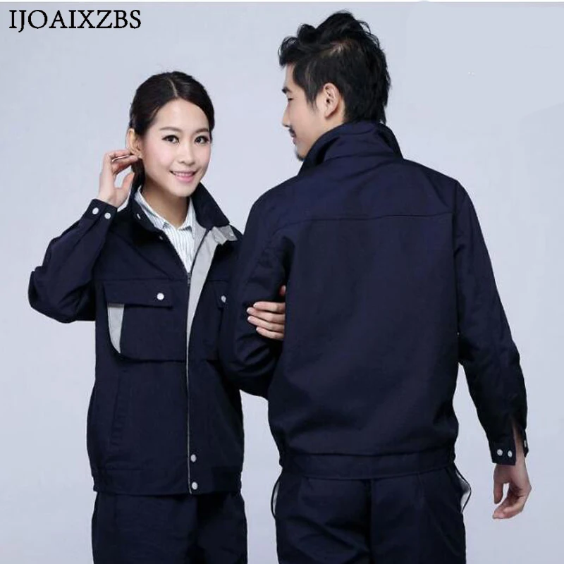 

Work Overalls Men Women Protective Safety Coverall Repairman Set Strap Trousers Working Uniforms Plus Size Long Sleeve Coveralls