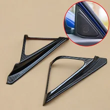 Olhar de Fibra De carbono Capas Para 2018 10th Honda Accord Porta Do Carro Alto-falantes de UM Pilar Guarnições de Moldagem Quadro de Sobreposição de Rosto